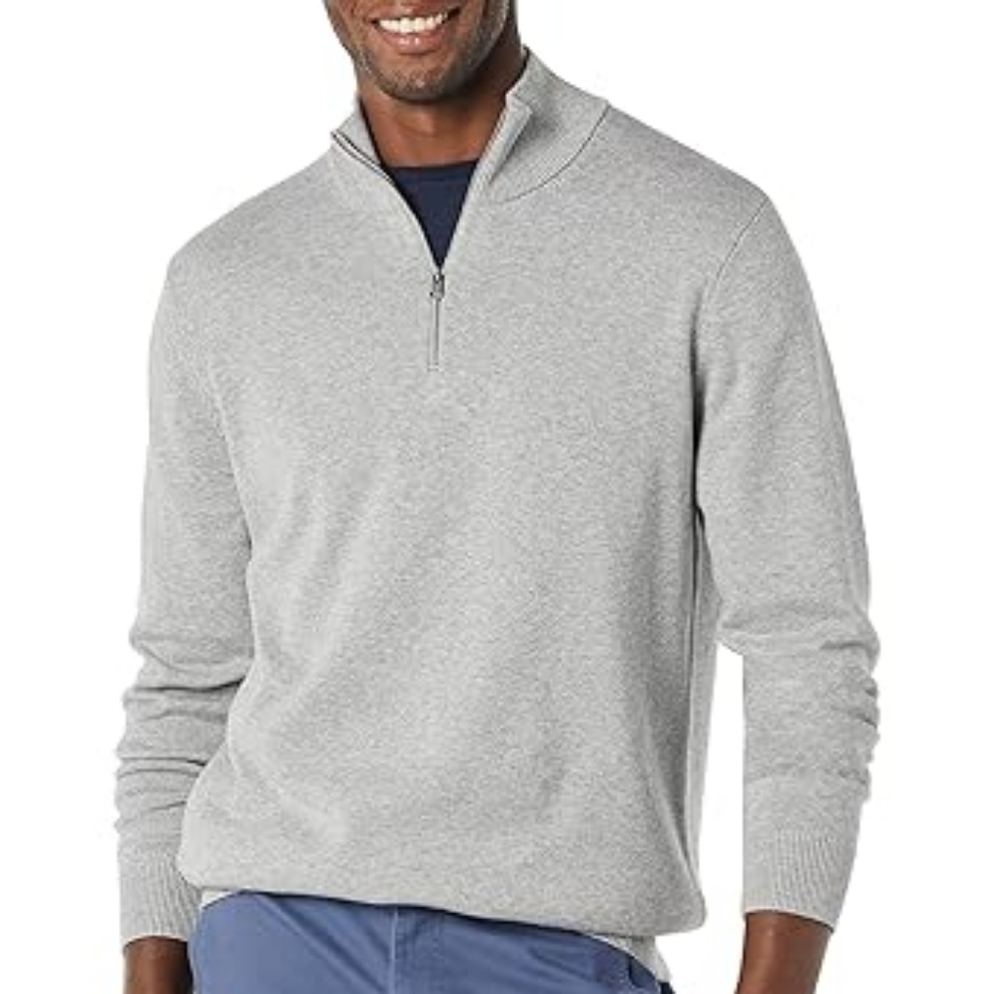Men's Knit Quarter-Zip Sweater